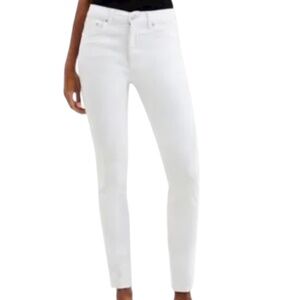 FRENCH CONNECTION Classic Skinny Ankle Jeans in Crisp White